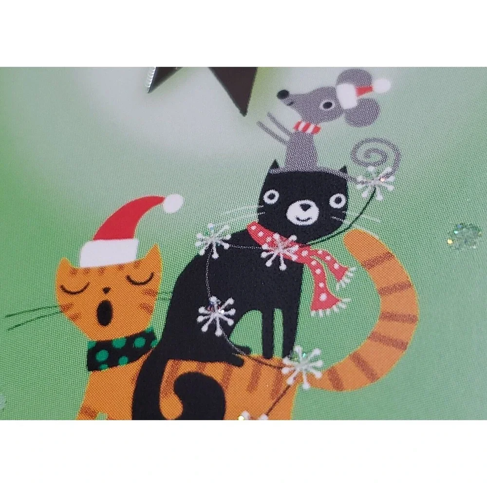 Hallmark 16 Cards 17 Envelopes Christmas‎ Cards PET Themed Cute DOGS & CATS TREE